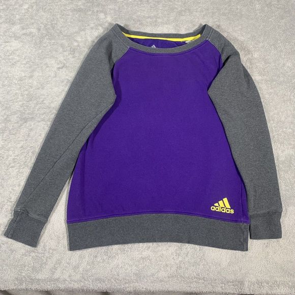 Adidas purple and gray sweatshirt Women’s size XS - Picture 1 of 9
